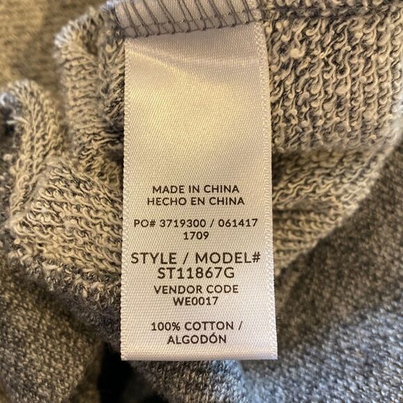 Splendid Extra Small Wide Neck Tied Cuffs Hole Comfy Relaxed Fit Sweatshirt. XS - Picture 6 of 6